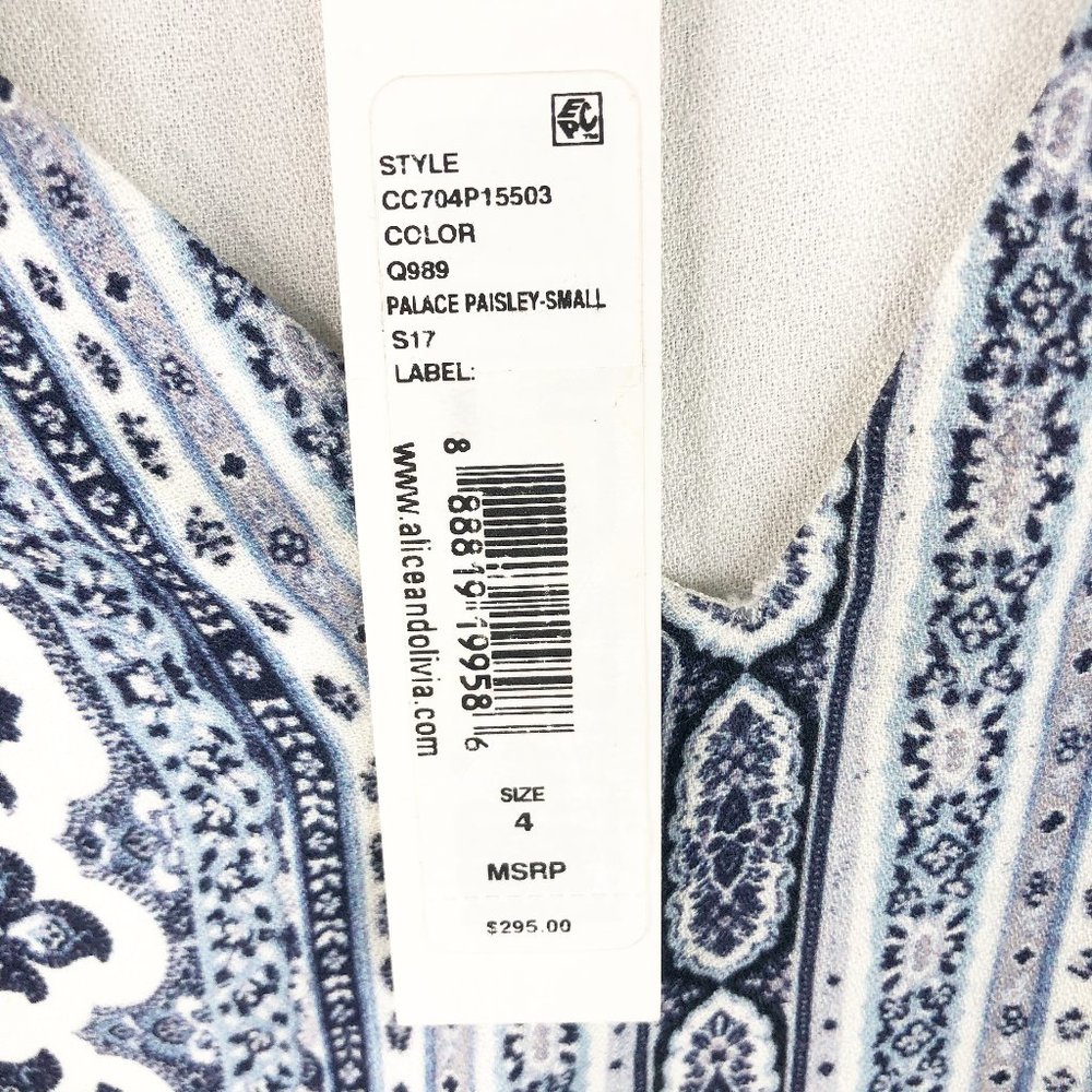 Alice + Olivia Palace Paisley Cold Shoulder Dress - Picture 10 of 11
